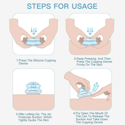 Silicone Cupping Therapy Set – 7 Reusable Cups